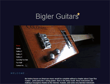 Tablet Screenshot of biglerguitars.com